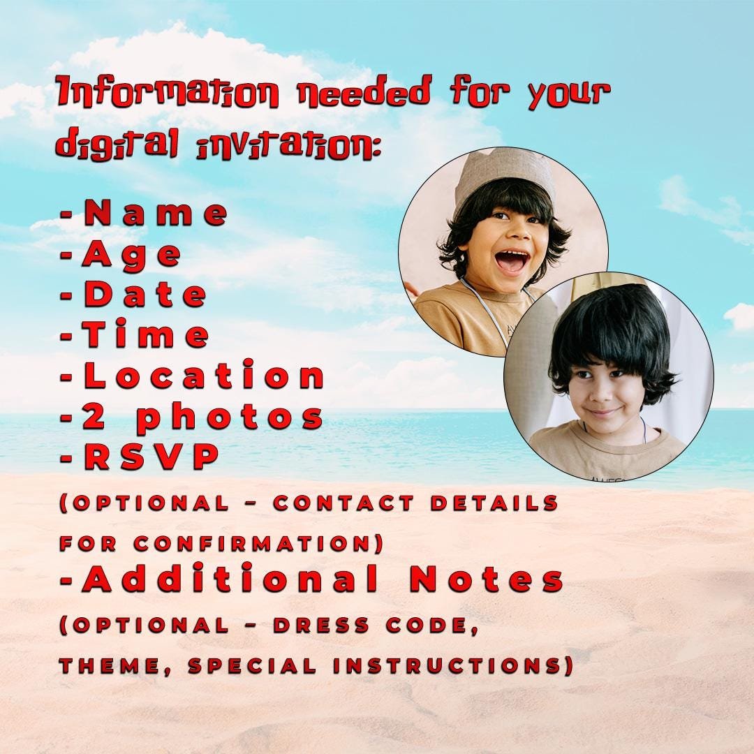 Stitch Personalized Birthday Video Invitation - Tropical Aloha - preview 3